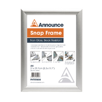 Announce Aluminium Snap Frame A4