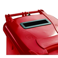 Confidential Waste Wheelie Bin 120 Litre Red 377902