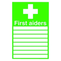 Signslab 300X200 First Aiders Pvc