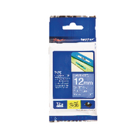 Brother TZe Tpe 12mmx8m Wht/Blue Tpe
