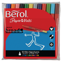 Berol Colourbroad Pen Asst WB Ink P2