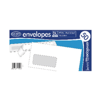 DL White  PS Envelopes Pk1000