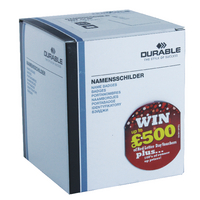 Durable Name Badge 60x90mm Fastener Pk25