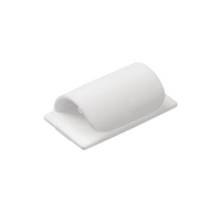 D-Line Cable Clips Self-Adhsv White Pk20