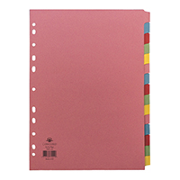 Concord 15-Part Subect Divider A4 Astd
