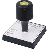 Q-Connect Voucher/Rubber Stamp 90x55mm