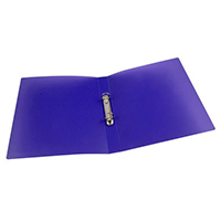 Q-Connect 2Ring Binder Frosted A4 Purple