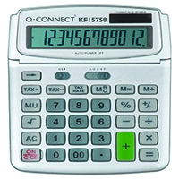 Q-Connect Grey Large 12 Digit Calculator