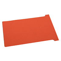 Nobo T-Card Size 2 Red Pk100