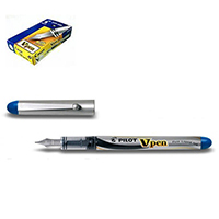 Pilot VPen Blue Disp Fountain Pen Pk12