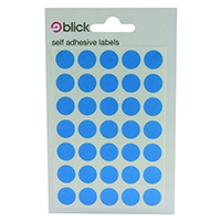 Blick Coloured Labels 13mm Blue Pk2800