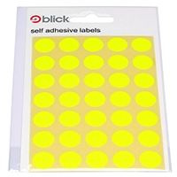Blick Flourescent Labels 13mm Yllw P2800