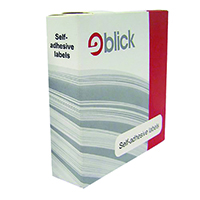 Blick Dispenser Label 19mm Red Pk1280