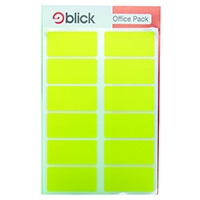 Blick Colour Label 25x50mm Yellow Pk320