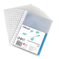 Rexel Superfine Pocket Top Open A5 Pk20