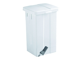 White Pedal Bin 50 Litre