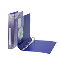 Snopake A4 El/Blue Exec Prestn 4D Binder