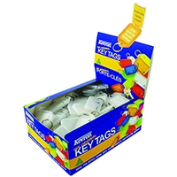 Kevron Plastic Clicktag Key Tag Clear