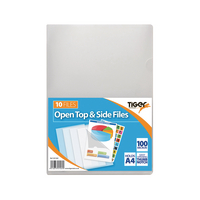 Open Top Clear Files x 10 Pk20