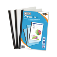 Clear Clipbar A4 Files Pk36